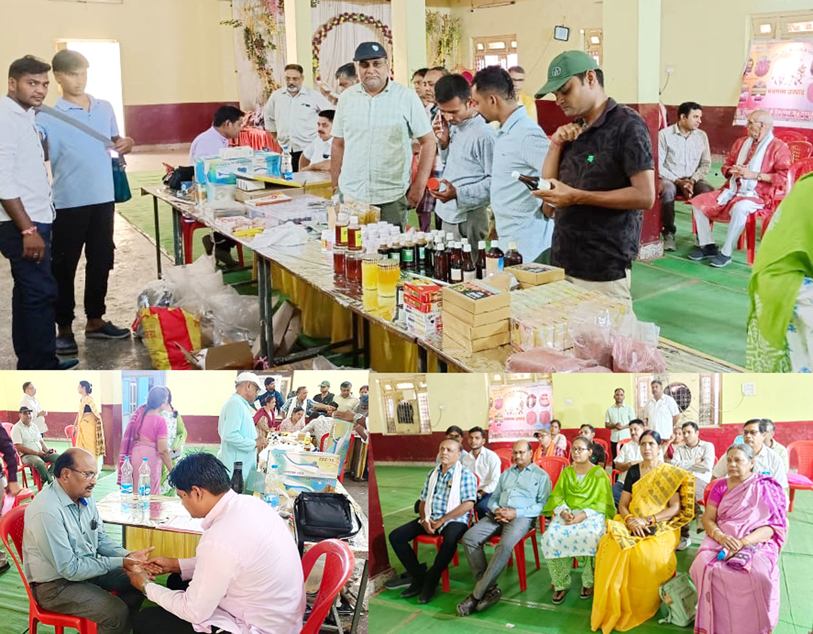 श्री राम मंदिर, चाटापारा में दो दिवसीय पंचतत्व चिकित्सा शिविर का आयोजन