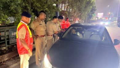 रायपुर में ड्रंक एंड ड्राइव पर ट्रैफिक पुलिस का शिकंजा