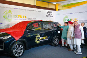 Worlds first BS6 (Stage-ll) electrified flex-fuel vehicle