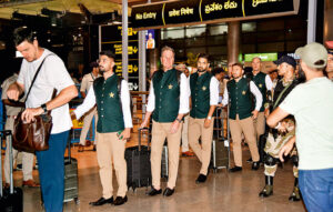 Pakistan team arrive in Hyderabad