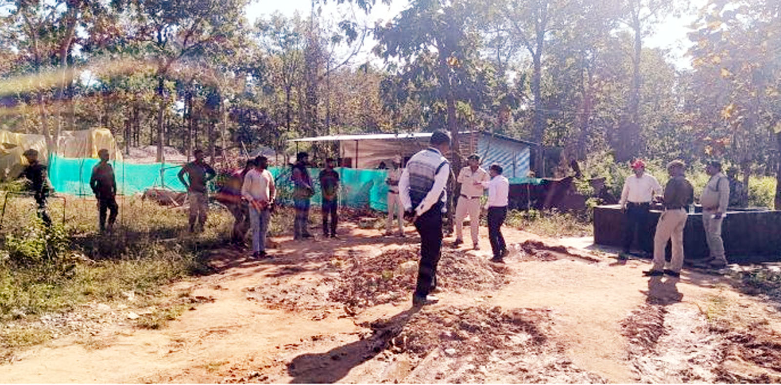 journalist murder case : ठेकेदार चंद्राकर के अवैध कब्जों को ढहाया गया