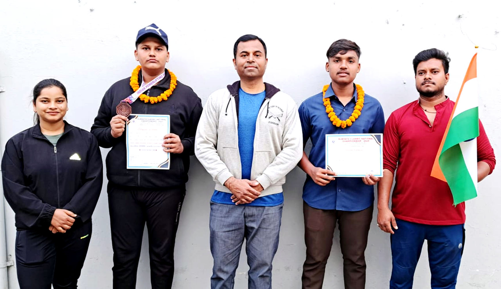 राष्ट्रीय पावरलिफ्टिंग प्रतियोगिता में श्रीवर्धन श्रीवास्तव और प्रियांशु मानिकपुरी ने दिखाया जलवा