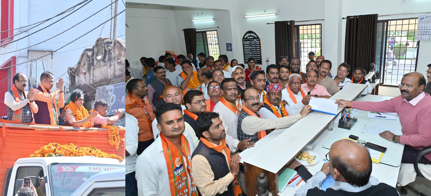 उप-मुख्यमंत्री अरुण साव बिलासपुर और मुंगेली में आयोजित भाजपा के नामांकन रैली में हुए शामिल