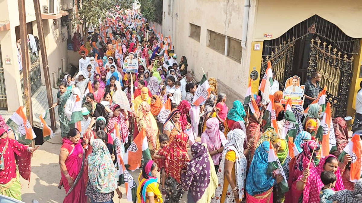 कांग्रेस पार्षद प्रत्याशी ब्रह्मा सोनकर के प्रचार रैली में उमड़ा जनसैलाब, लगे ब्रह्मा ही ब्रह्मा के नारे