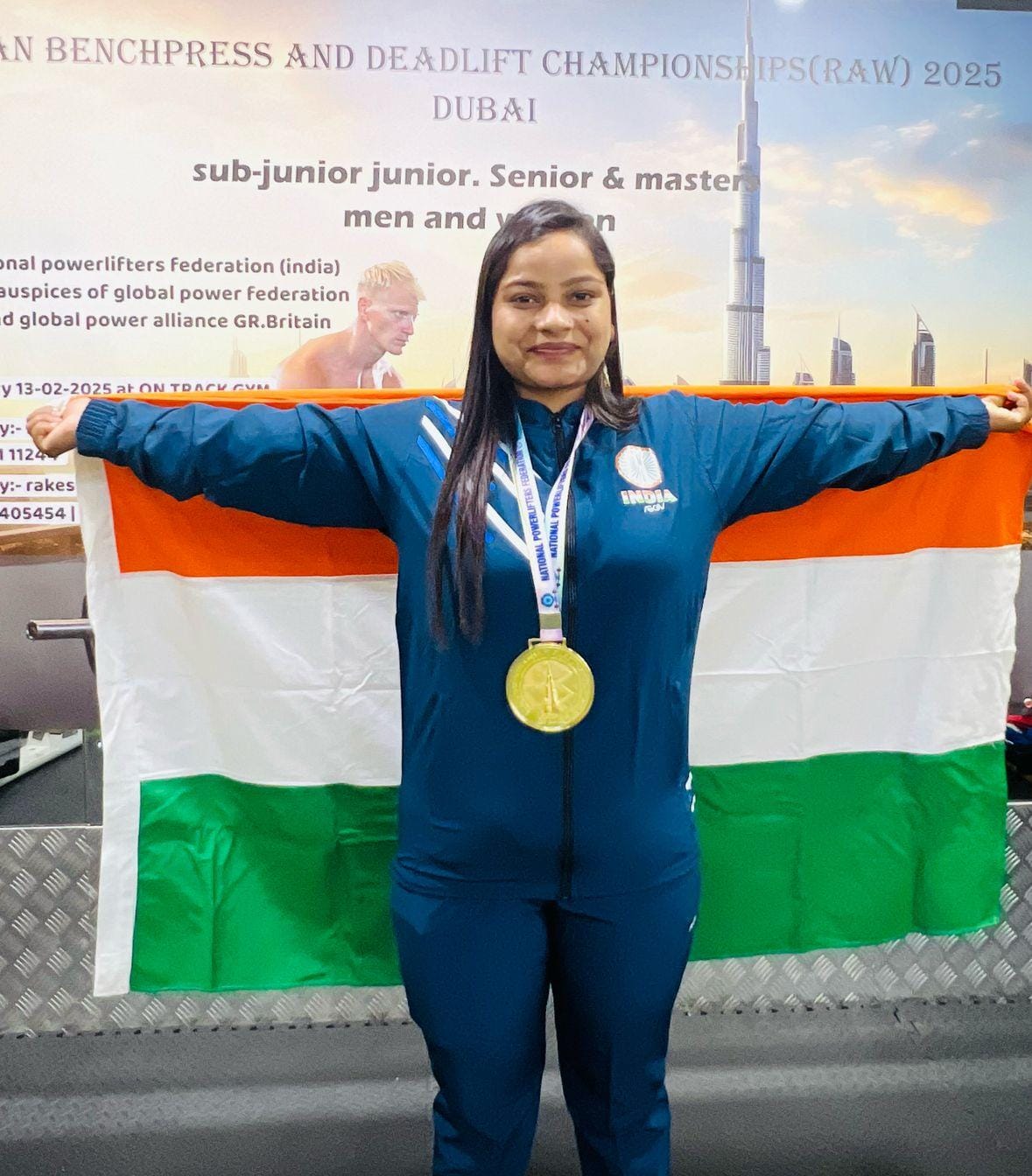 घरघोड़ा की बेटी मेघा भगत ने एशियाई पावरलिफ्टिंग बेंच प्रेस में जीता स्वर्ण पदक