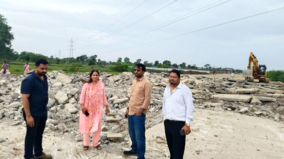 60 एकड़ में अवैध प्लॉटिंग पर कार्रवाई, डेवलपर के खिलाफ एफआईआर