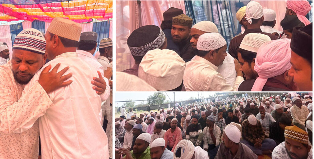 घरघोड़ा में अकीदत और भाईचारे के साथ अदा हुई ईद-उल-फितर की नमाज, मांगी अमन-चैन की दुआ