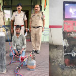 एटीएम लूट की कोशिश नाकाम, गैस कटर सहित आरोपी गिरफ्तार