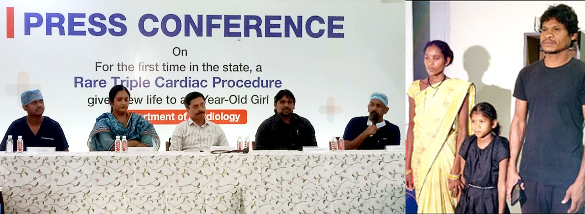 एमएमआई नारायणा हॉस्पिटल में 8 वर्षीय बच्ची पर दुर्लभ ट्रिपल कार्डियक प्रक्रिया सफल, छत्तीसगढ़ में पहली बार