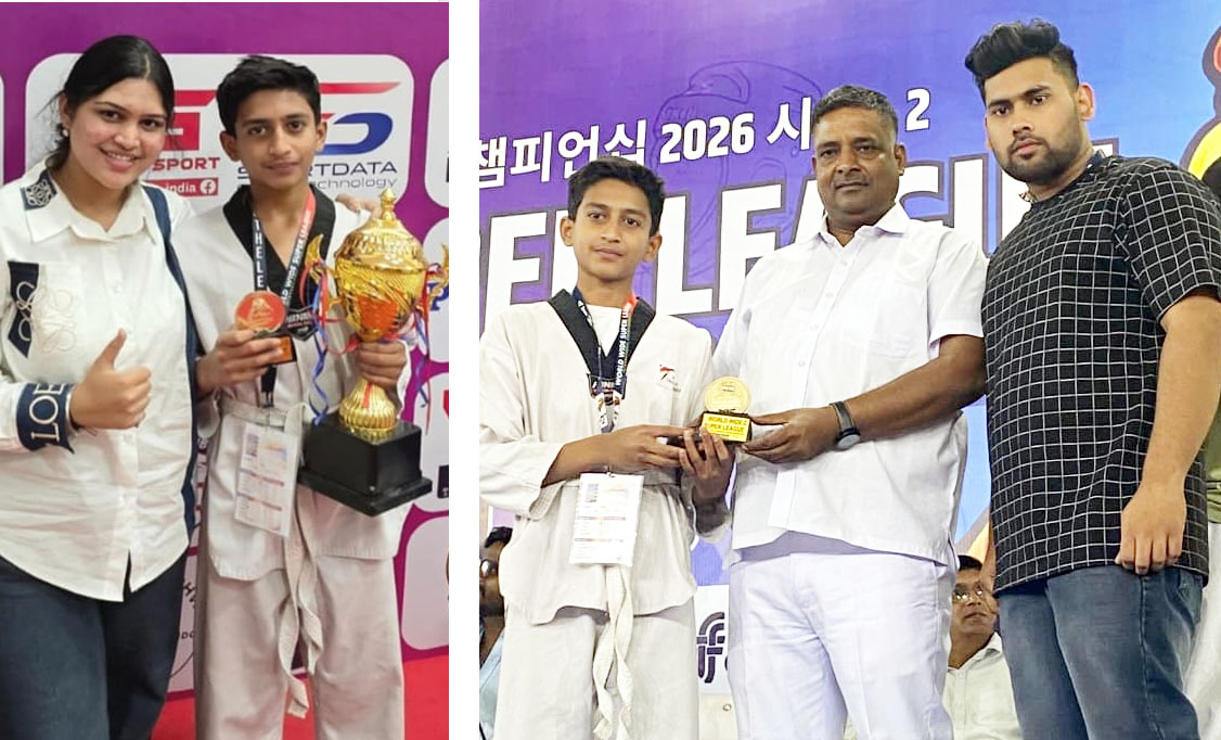 अंतर्राष्ट्रीय स्तर ताइक्वांडो प्रतियोगिता में ऋषभ ने जीत गोल्ड मेडल