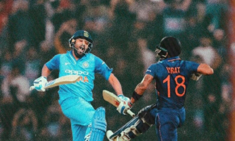 रोहित-विराट की ऐतिहासिक साझेदारी: 400 अंतरराष्ट्रीय मैच साथ खेलने वाली भारत की पहली जोड़ी बनी रोहित-विराट की ऐतिहासिक साझेदारी: 400 अंतरराष्ट्रीय मैच साथ खेलने वाली भारत की पहली जोड़ी बनी