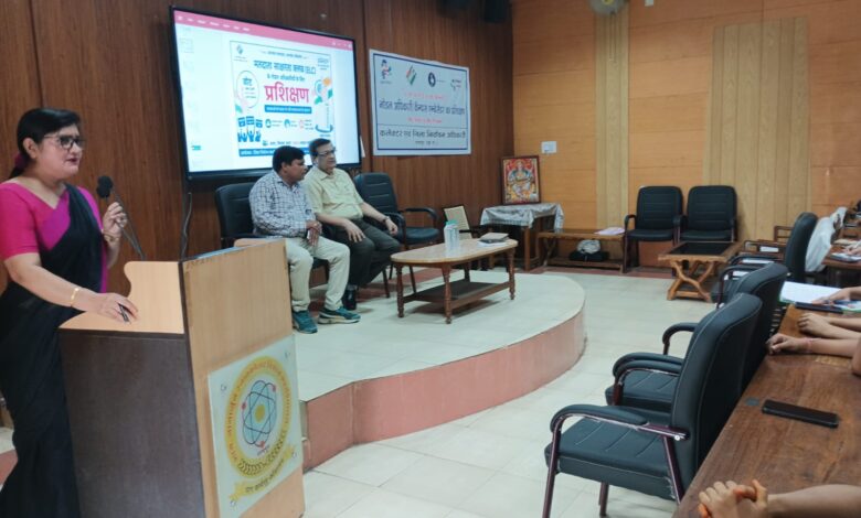 मतदाता जागरूकता क्लब (ELC)महाविद्यालयों के नोडल अधिकारियों एवं कैंपस एंबेसडर को दिया गया प्रशिक्षण मतदाता जागरूकता क्लब (ELC)महाविद्यालयों के नोडल अधिकारियों एवं कैंपस एंबेसडर को दिया गया प्रशिक्षण