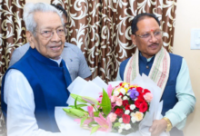 रायपुर : मुख्यमंत्री श्री विष्णु देव साय ने छत्तीसगढ़ के पूर्व राज्यपाल श्री विश्वभूषण हरिचंदन से की सौजन्य भेंट
