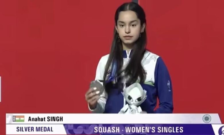 भारतीय स्क्वैश का स्वर्णिम अध्याय, अनाहत सिंह ने एशियन गेम्स में रचा इतिहास’ भारतीय स्क्वैश का स्वर्णिम अध्याय, अनाहत सिंह ने एशियन गेम्स में रचा इतिहास’